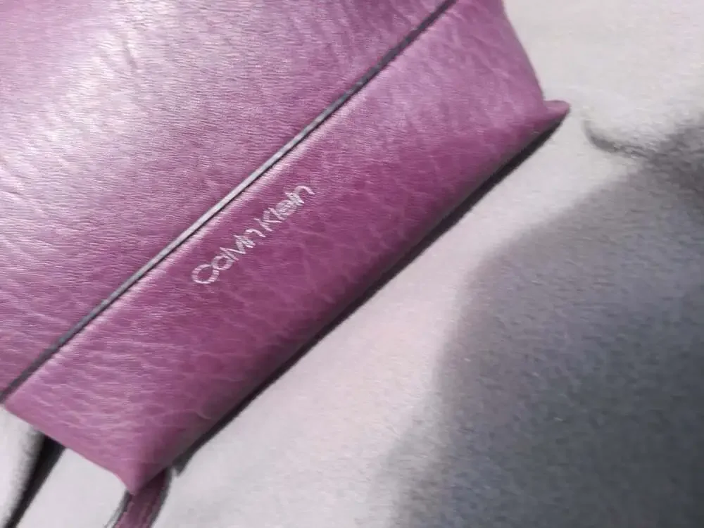 Calvin Klein Bucket Crossbody Eggplant Purple w/ Wristlet Pouch Women’s Bag